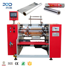 Factory price 3 shaft aluminium foil roll making rewinder machine